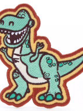 Stoney Clover Lane Disney Pixar Toy Story Rex Dinosaur Patch Adhesive Brown